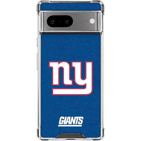 NFL New York Giants Distressed Google Pixel 7a Clear Case
